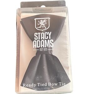 Bow Tie Stacy Adams Black Ready-Tied  For Men New in Box